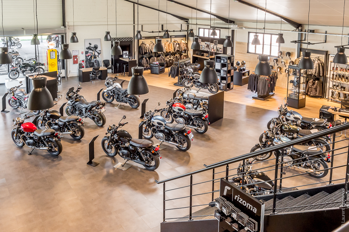 Concession moto TRIUMPH St Orens intérieur motos