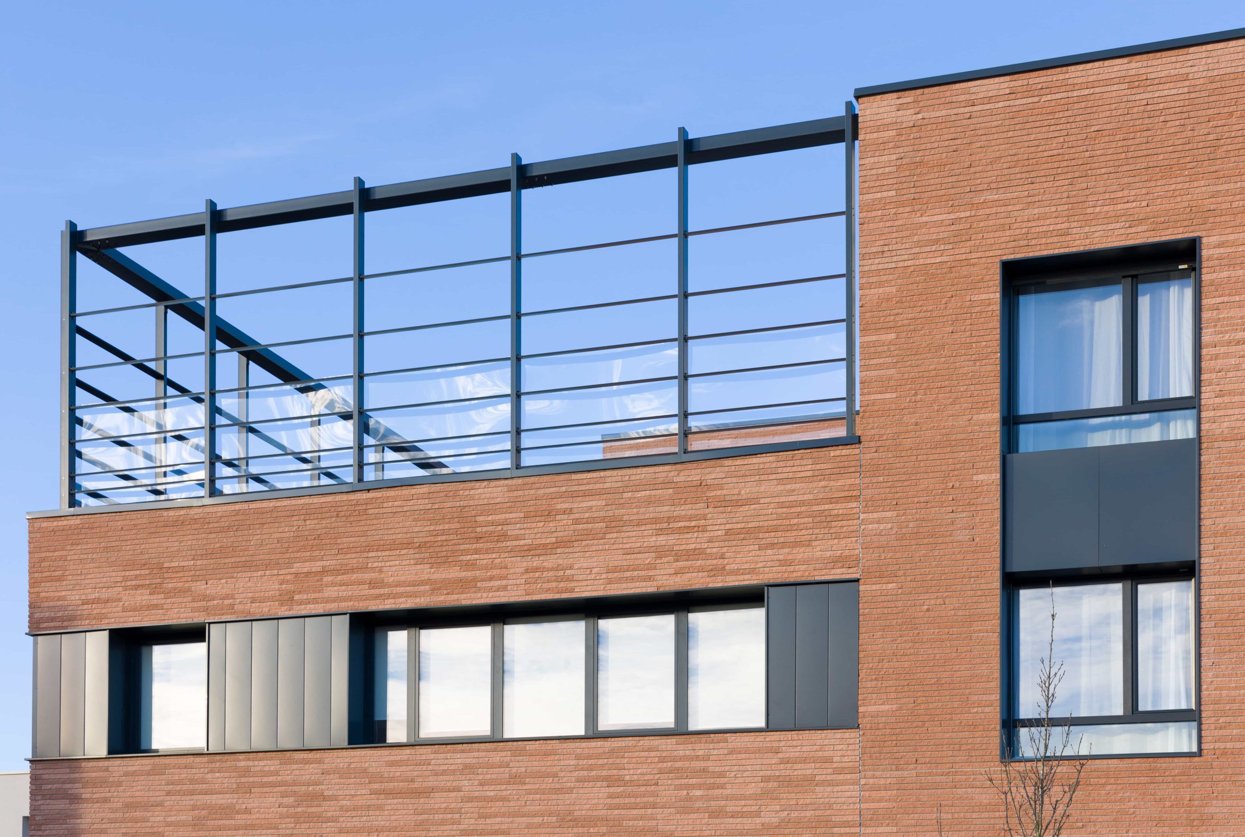 EHPAD Le Domaine du Valier zoom façade en biais 3