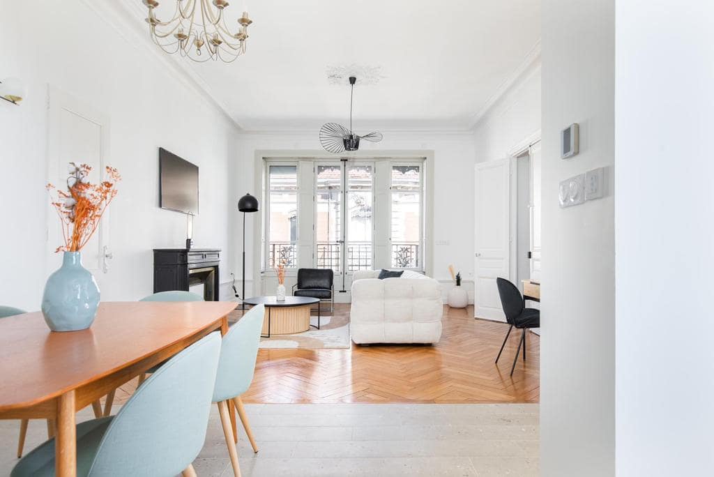 Appartement rue de Metz vue d'ensemble séjour