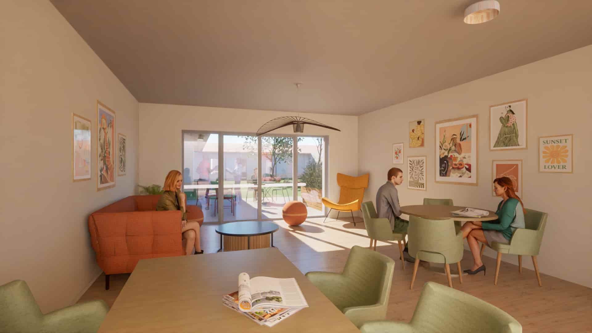 Foyer de Vie l'Estuaire salle commune