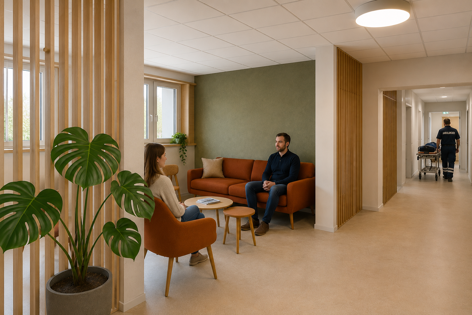 Clinique des Cèdres salon accueil
